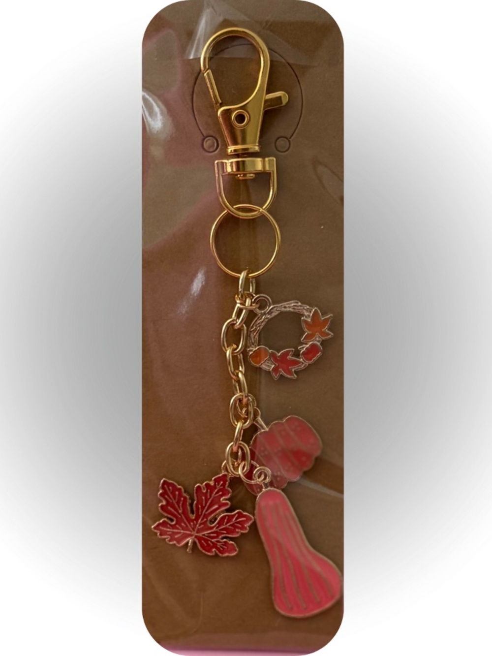 Handmade Fall Charms Keychain